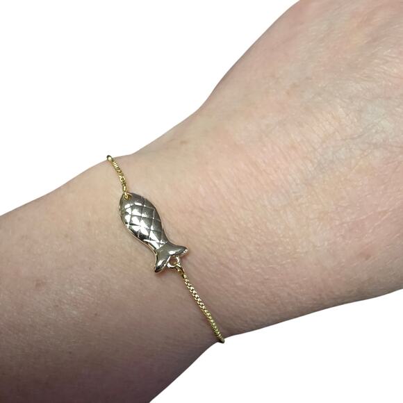 Repurposed RARE Chanel Fish Adjustable Bracelet - Picture 2 of 9